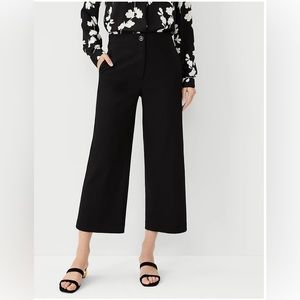 Ann Taylor The Wide Leg high rise crop pants